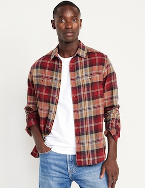 Camisa Casual Old Navy De Algodón Manga Larga Para Hombre