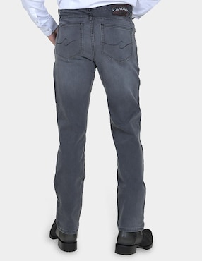 Jeans straight Cuadra lavado obscuro para hombre