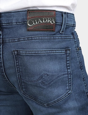 Jeans slim Cuadra lavado obscuro para hombre