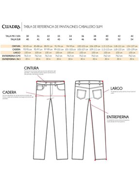 Jeans slim Cuadra lavado obscuro para hombre