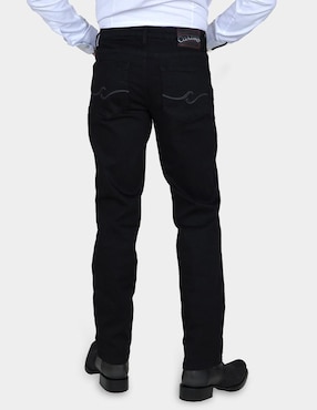 Jeans straight Cuadra lavado obscuro para hombre