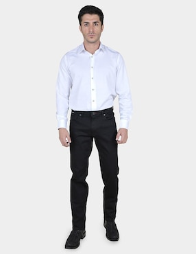 Jeans straight Cuadra lavado obscuro para hombre