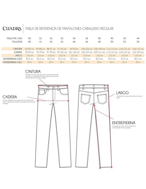 Jeans straight Cuadra lavado obscuro para hombre