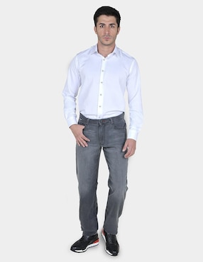 Jeans slim Cuadra lavado claro para hombre