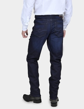 Jeans straight Cuadra lavado obscuro para hombre