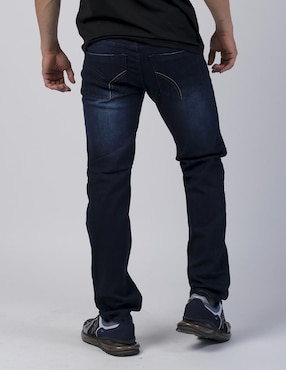 Jeans slim Moderno lavado obscuro para hombre