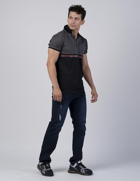Jeans slim Moderno lavado obscuro para hombre