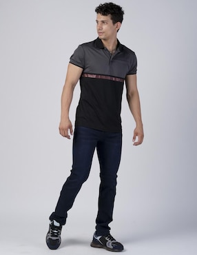Jeans slim Moderno lavado obscuro para hombre