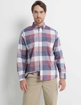 Camisa Casual Cavalatti Manga Larga Para Hombre