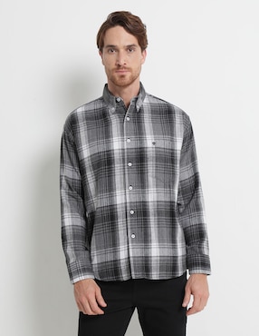 Camisa Casual Cavalatti Manga Larga Para Hombre