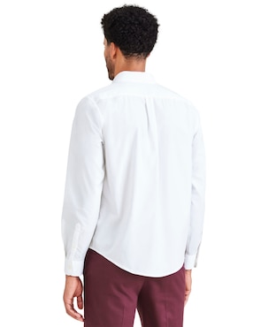 Camisa casual Dockers de algodón manga larga para hombre