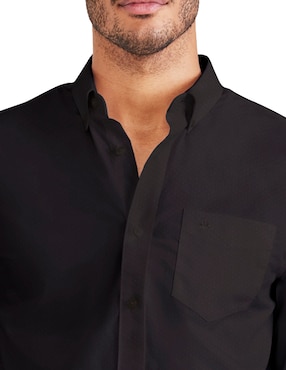 Camisa casual Dockers de algodón manga larga para hombre