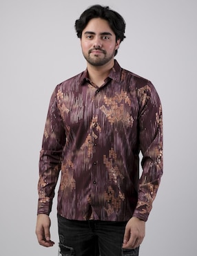 Camisa casual Benziny manga larga para hombre