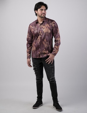 Camisa casual Benziny manga larga para hombre