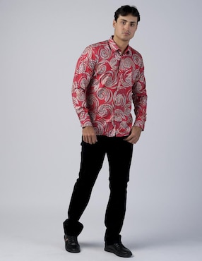 Camisa casual Benziny manga larga para hombre
