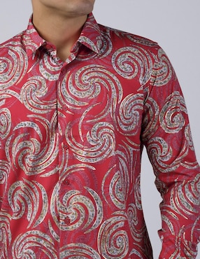 Camisa casual Benziny manga larga para hombre