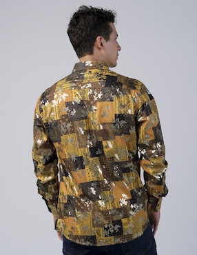 Camisa casual Benziny manga larga para hombre