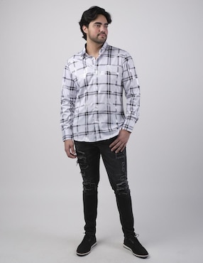 Camisa casual Benziny manga larga para hombre