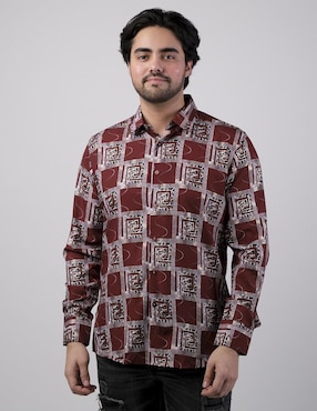 Camisa casual Benziny manga larga para hombre