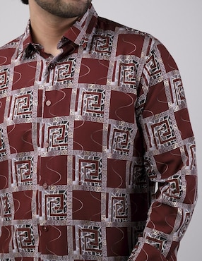 Camisa casual Benziny manga larga para hombre
