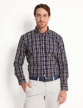 Camisa Casual Dioro Manga Larga Para Hombre