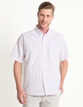 Camisa Casual Cavalatti Manga Corta Para Hombre