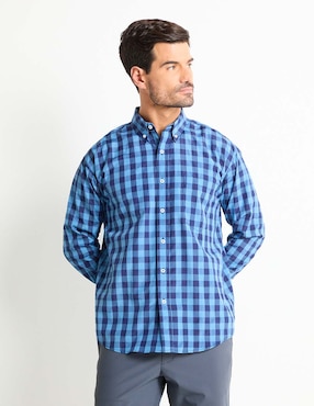 Camisa Casual Cavalatti Manga Larga Para Hombre