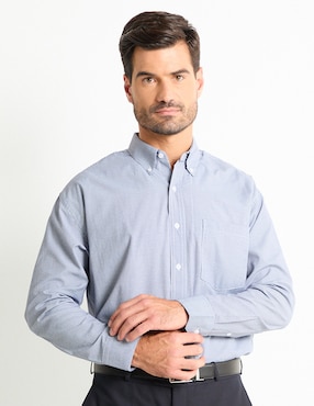 Camisa Casual Cavalatti Manga Larga Para Hombre