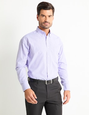 Camisa Casual Cavalatti Manga Larga Para Hombre