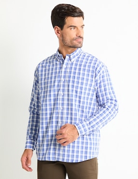 Camisa Casual Cavalatti Manga Larga Para Hombre