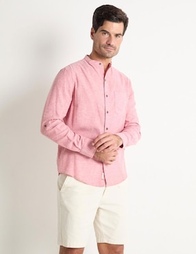 Camisa Casual Costavana Manga Larga Para Hombre