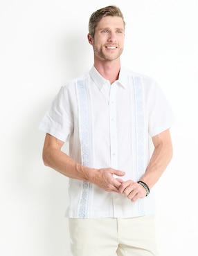 Guayabera Manga Corta Ábito Para Hombre