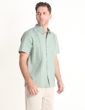 Guayabera Manga Corta Ábito Para Hombre