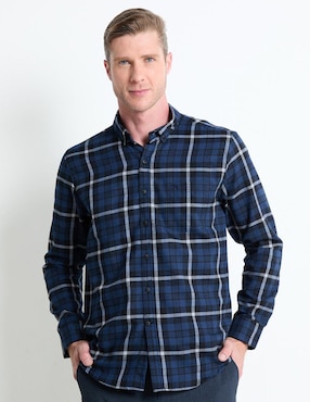 Camisa Casual Dioro Manga Larga Para Hombre