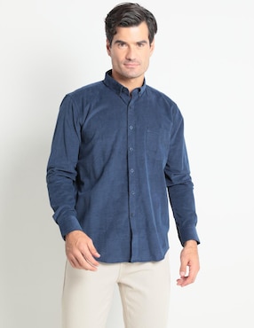 Camisa Casual Dioro Manga Larga Para Hombre