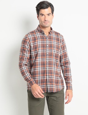 Camisa Casual Dioro Manga Larga Para Hombre