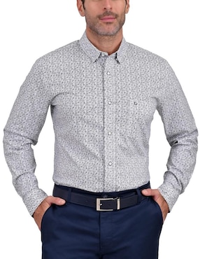 Camisa Casual Yale Manga Larga Para Hombre