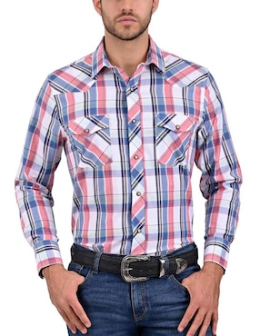 Camisa Casual Yale De Algodón Manga Larga Para Hombre