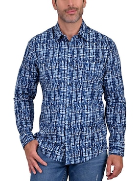 Camisa Casual Yale Manga Larga Para Hombre