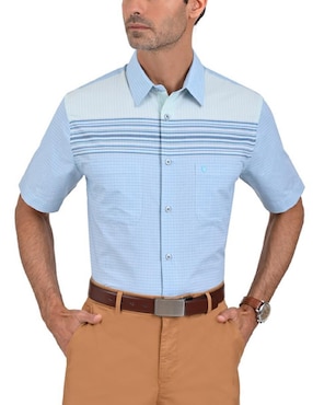 Camisa Casual Yale Manga Corta Para Hombre