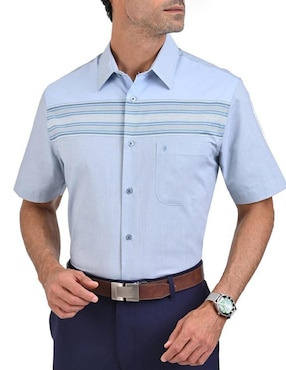 Camisa Casual Yale Manga Corta Para Hombre