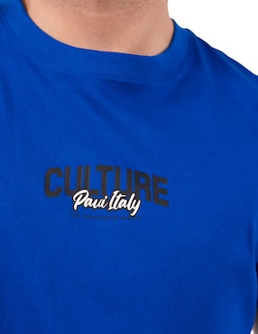 Playera Pavi Italy 04-5080Azr cuello redondo para hombre