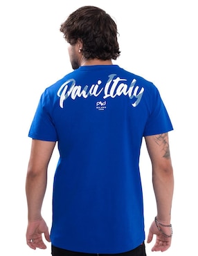 Playera Pavi Italy 04-5080Azr cuello redondo para hombre