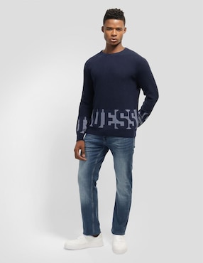 Suéter Guess cuello redondo para hombre