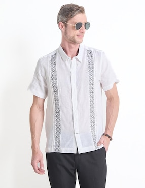 Guayabera Manga Corta Ábito Para Hombre