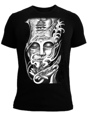 Playera Marëvnyk buda espiritual mantra zen yoga cuello redondo para hombre