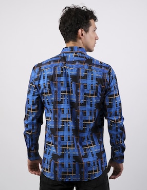 Camisa casual Benziny de algodón manga larga para hombre