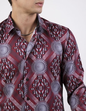 Camisa casual Benziny de algodón manga larga para hombre