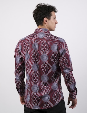 Camisa casual Benziny de algodón manga larga para hombre