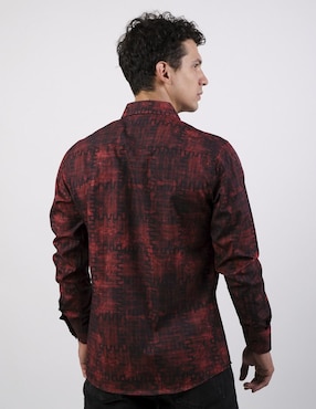 Camisa casual Benziny de algodón manga larga para hombre